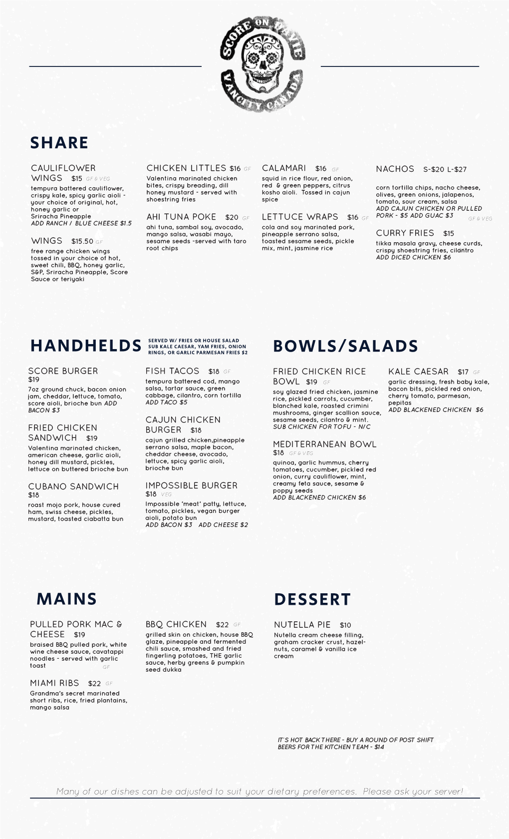 Sod Menu PRIDE 2021