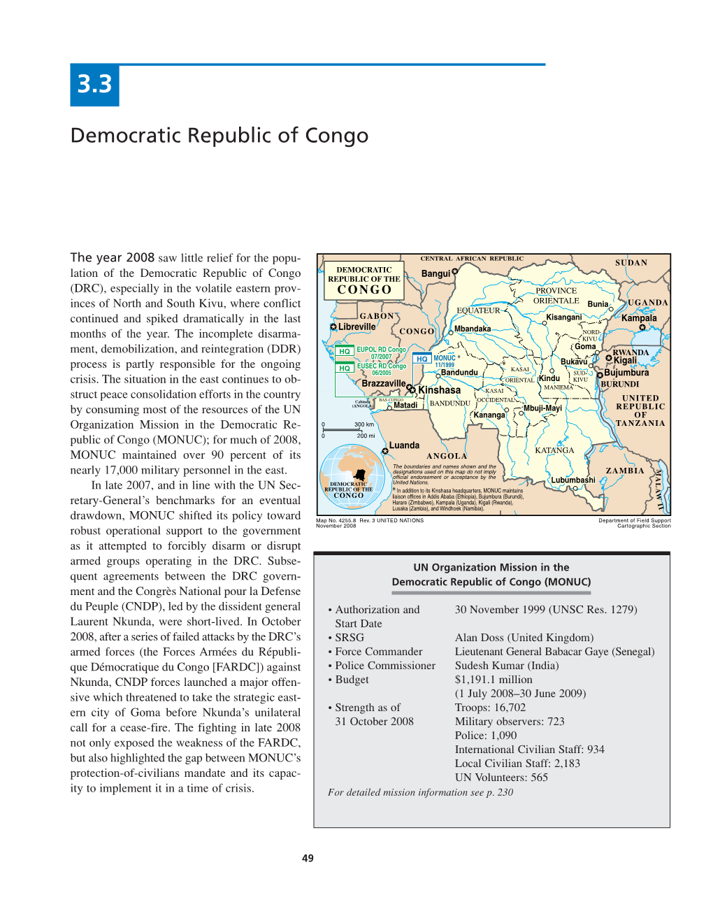 Democratic Republic of Congo Mission Review