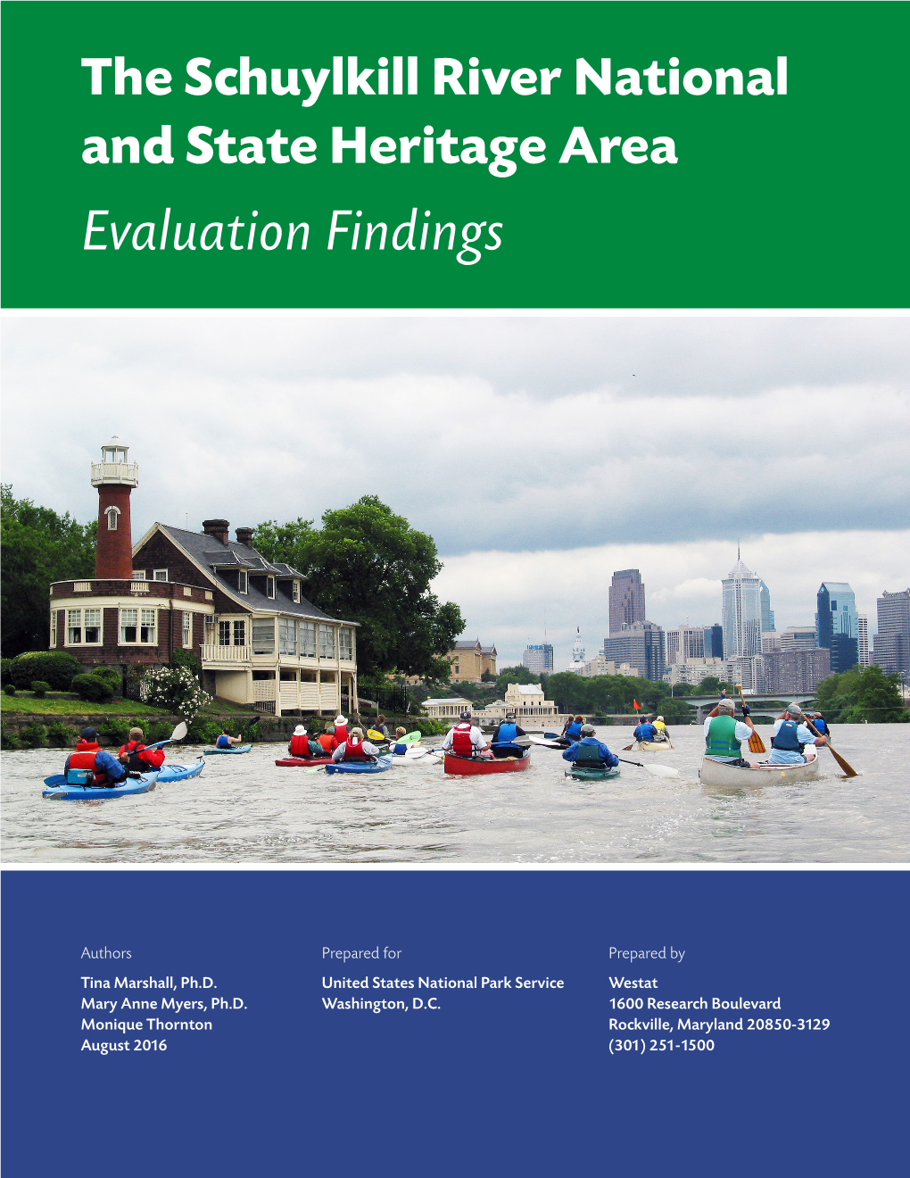 Schuylkill River National Heritage Area Evaluation Findings