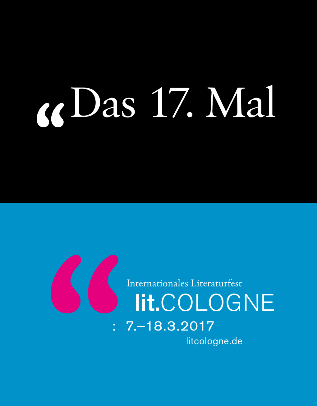 Das 17. Mal Das Programm Der Lit.Kid.COLOGNE Hinweise Finden Sie Ab >> 104