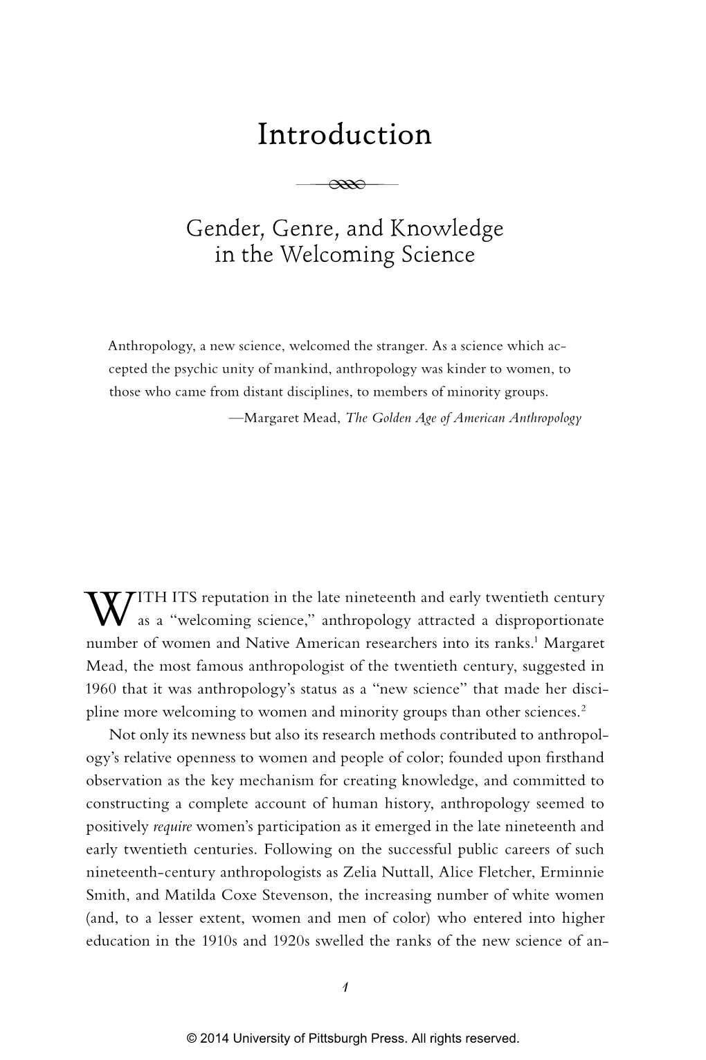 Introduction R Gender, Genre, and Knowledge in the Welcoming Science