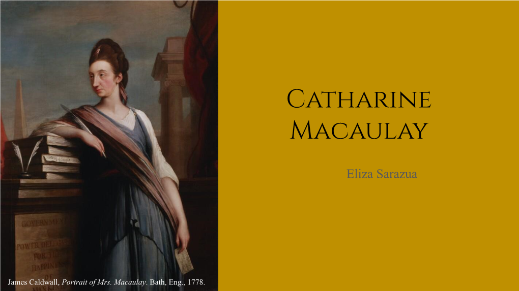 Catharine Macaulay