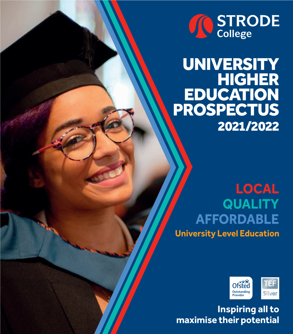 University Higher Education Prospectus 2021/2022