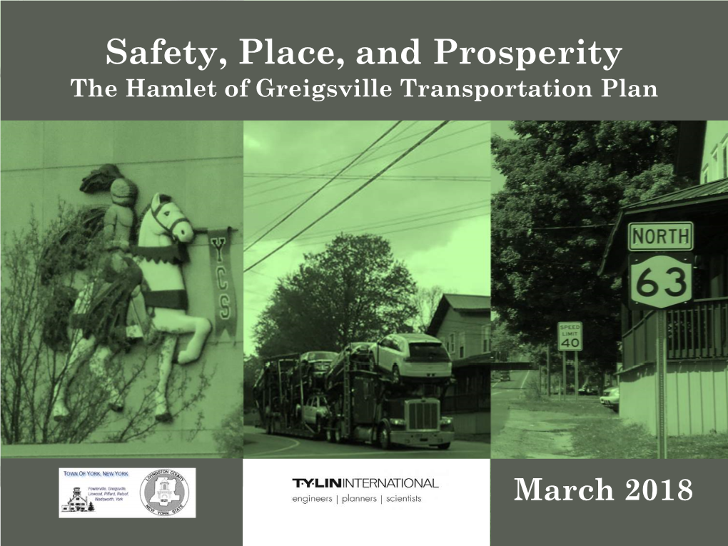 The Hamlet of Greigsville Transportation Plan
