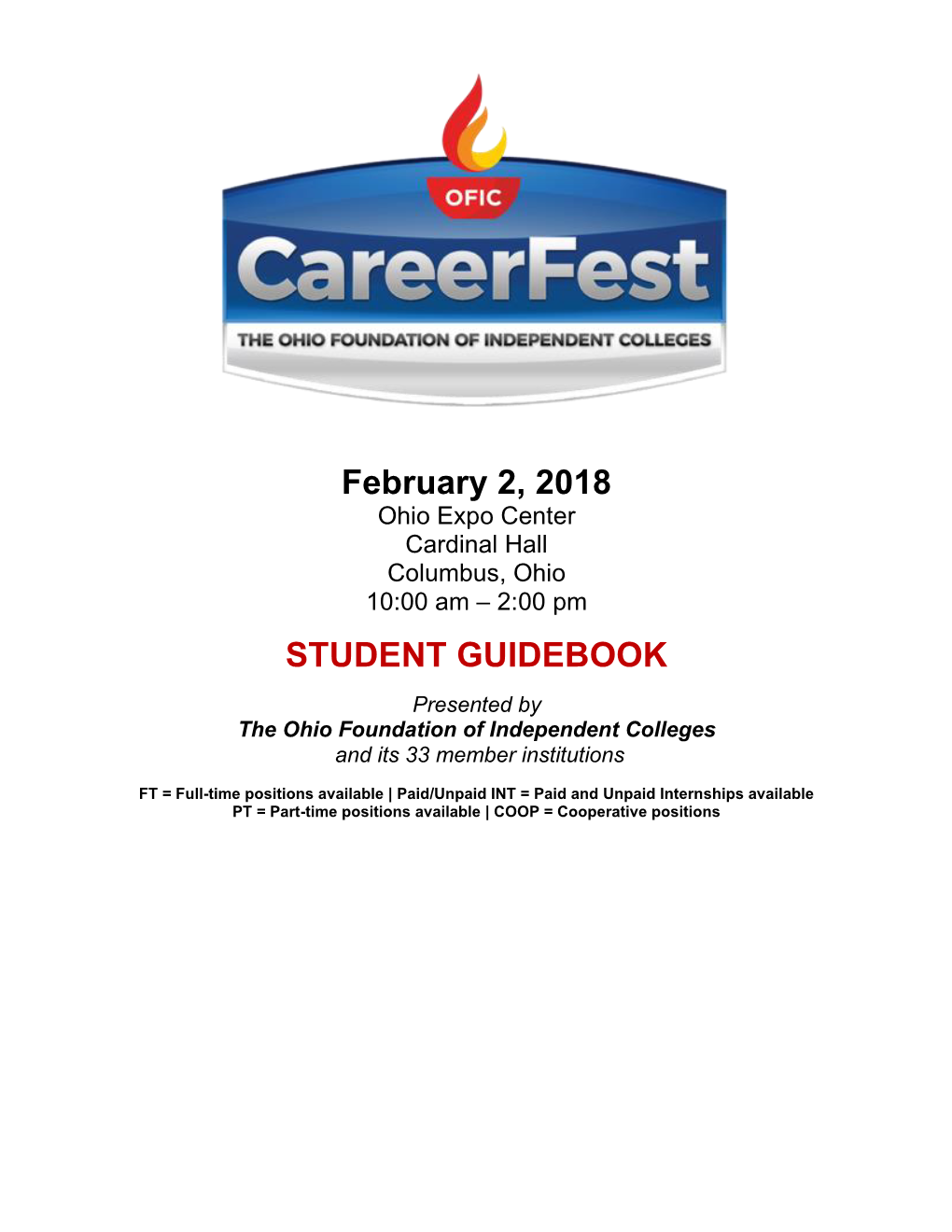February 2, 2018 STUDENT GUIDEBOOK