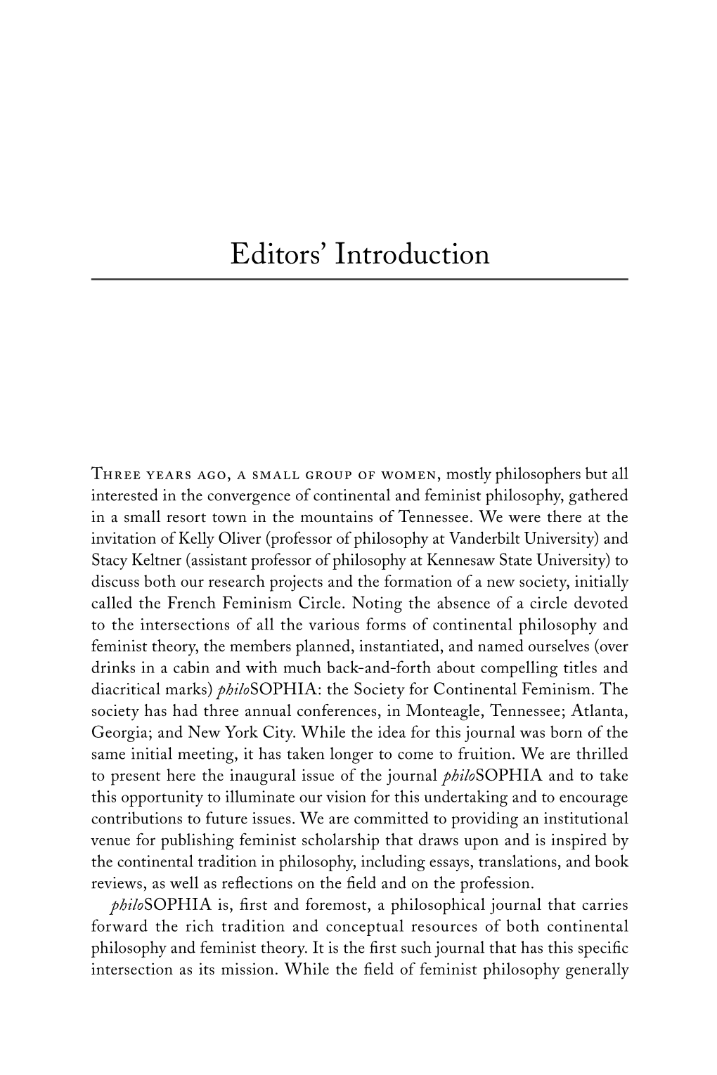 Editors' Introduction