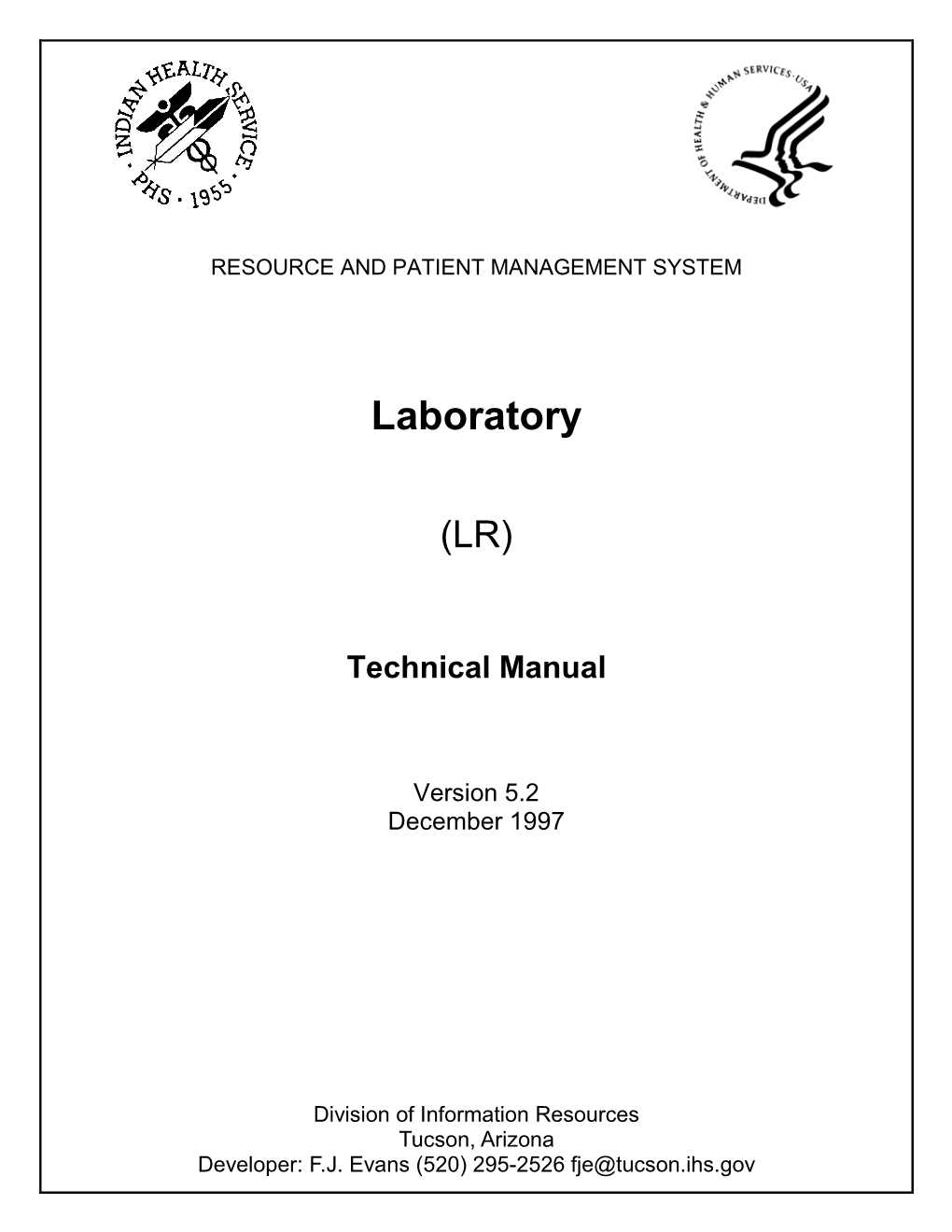 Laboratory (LR) Version 5.2