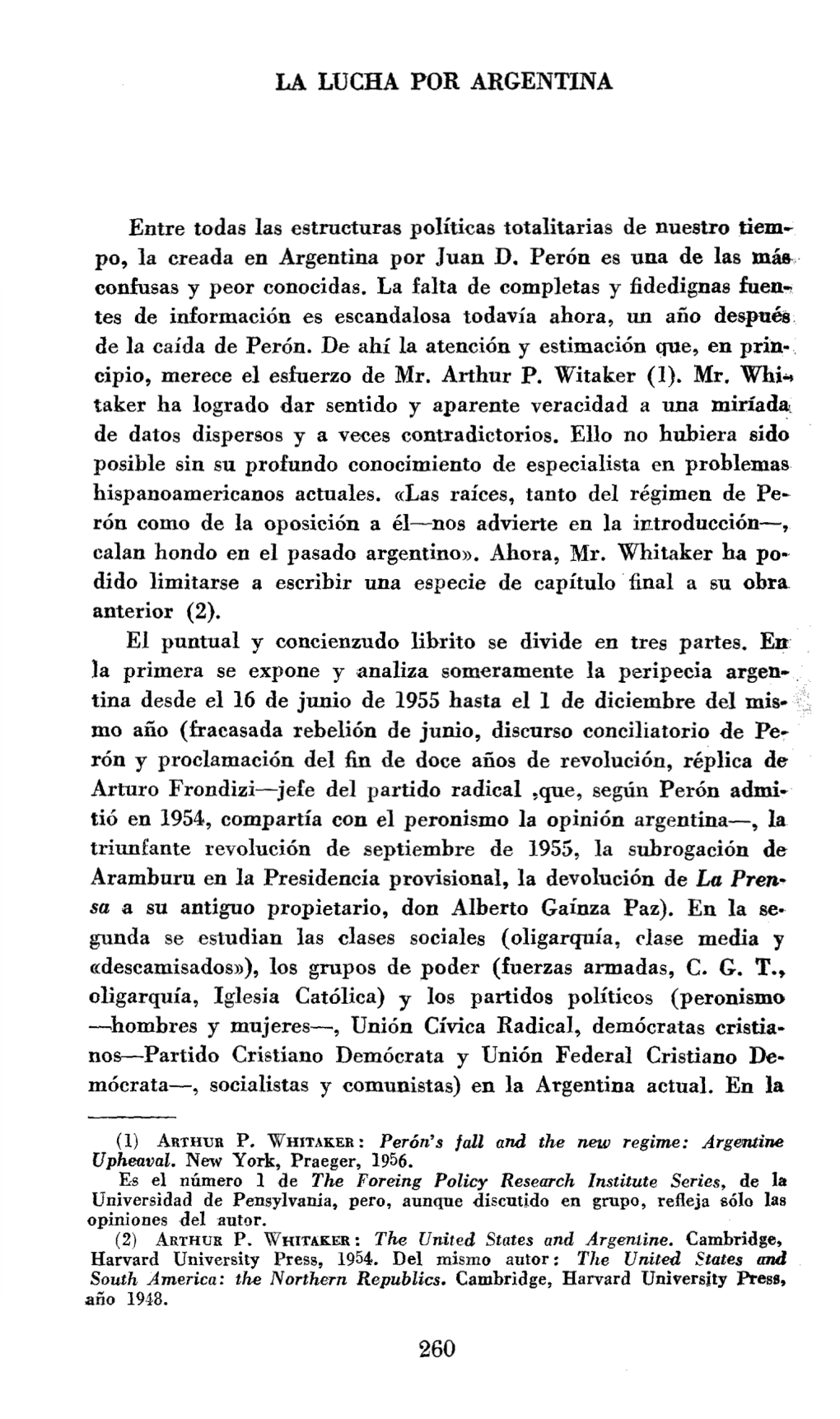 Pdf La Lucha Por Argentina / Carlos Peregrín Otero Leer Obra