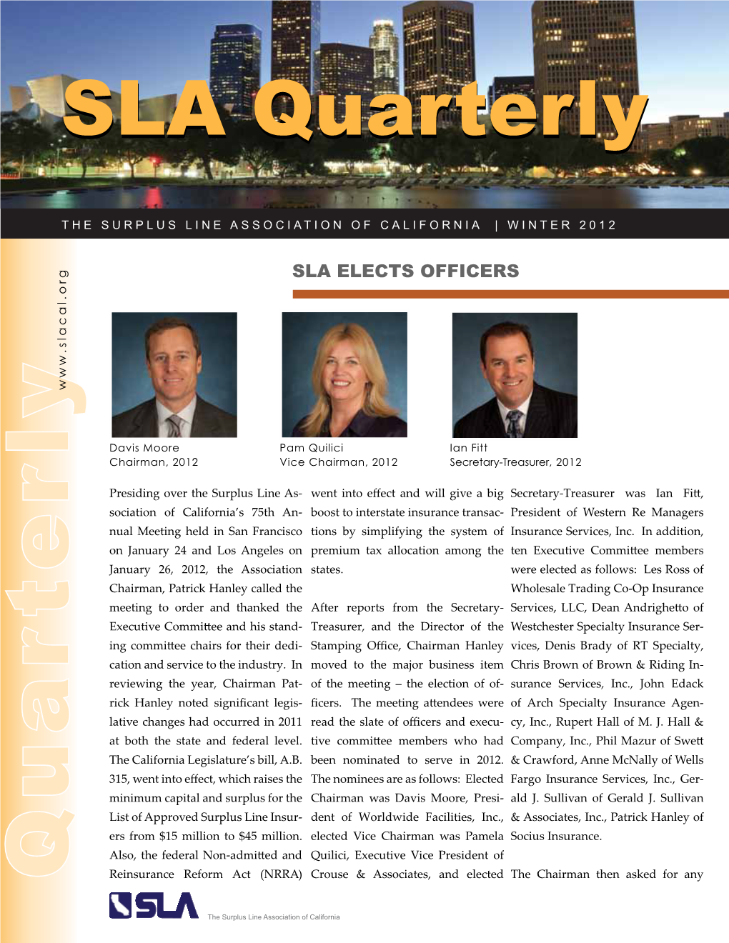 SLA Quarterly
