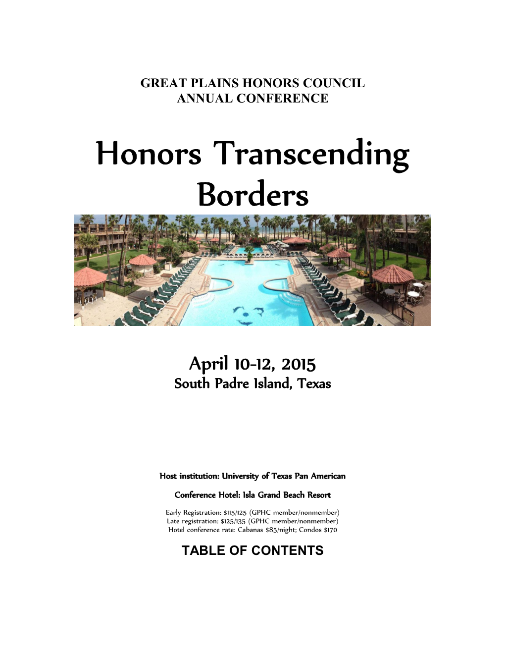 Honors Transcending Borders