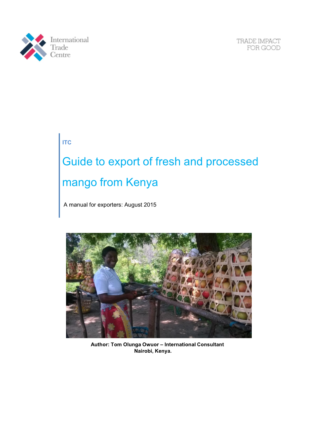 Guide to Export of Fresh and Processed Mango in Kenya