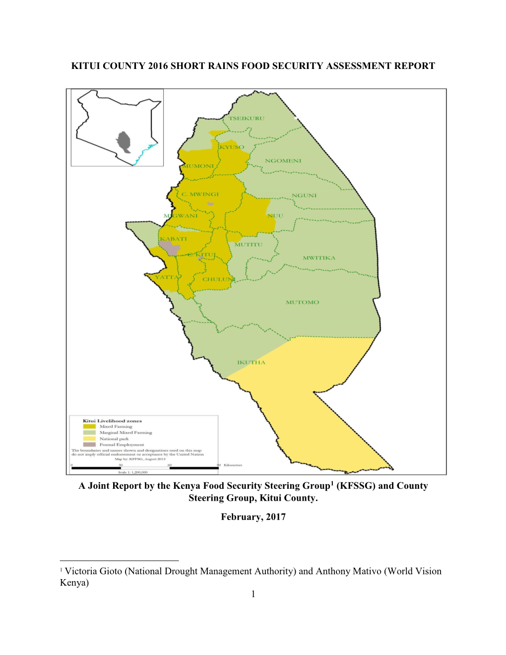 1 Kitui County 2016 Short Rains Food