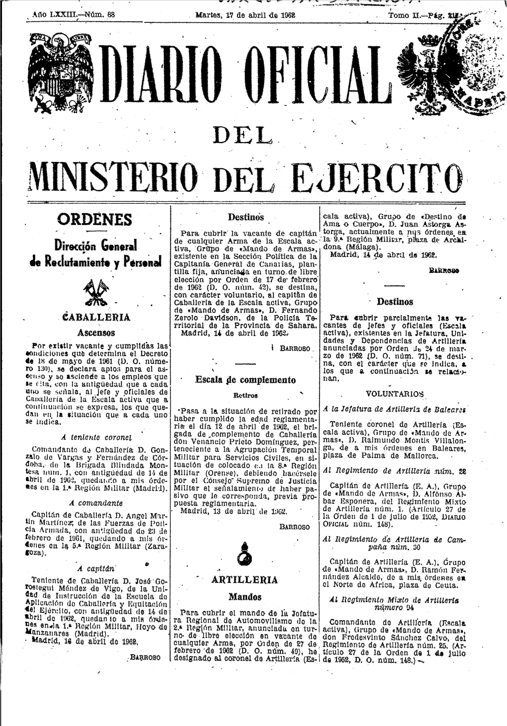 Ministerio Del Ejercito