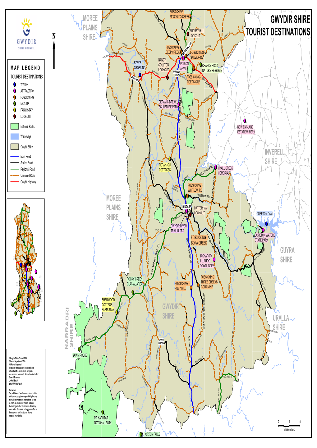 Gwydir Shire Tourist Destinations