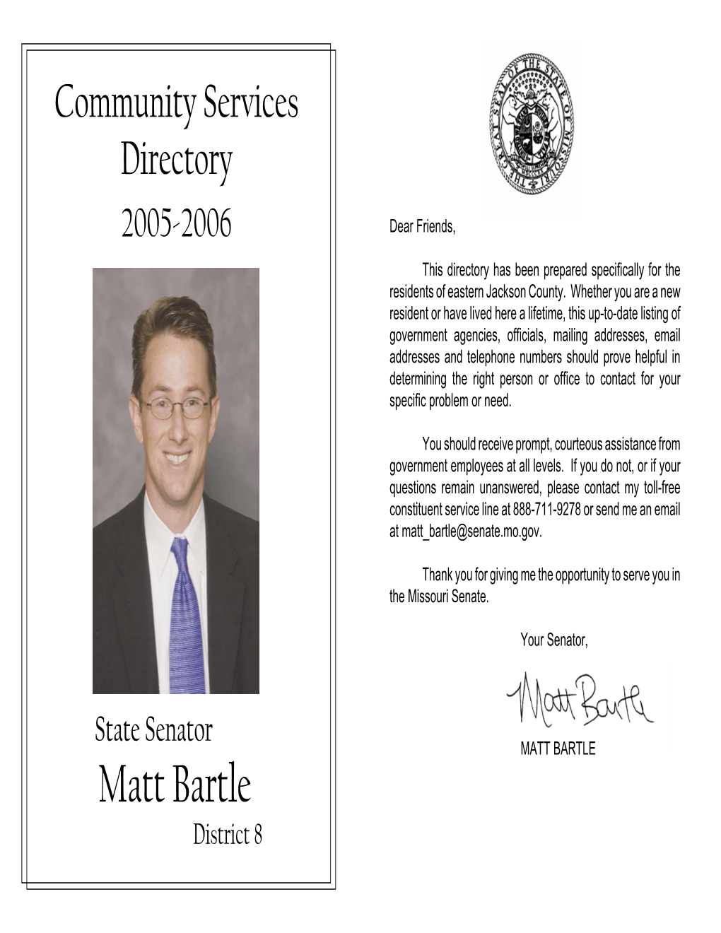 MATT BARTLE Matt Bartle District 8 City Government Municipal Officials