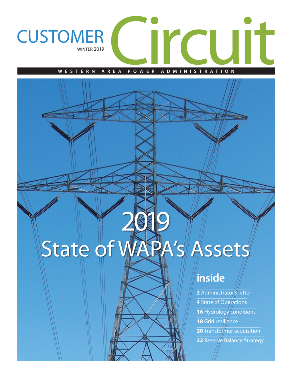 Winter 2019: State of WAPA's Assets