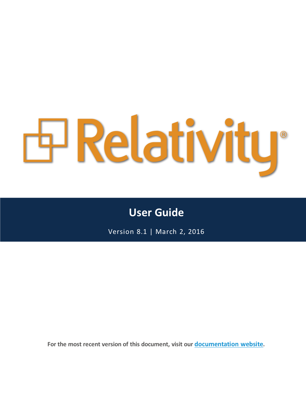 Relativity Admin Guide
