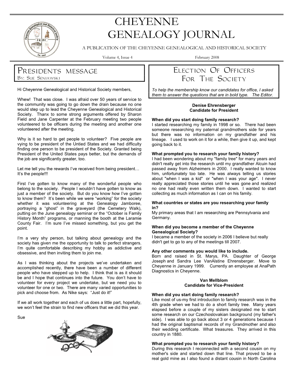 Cheyenne Genealogy Journal