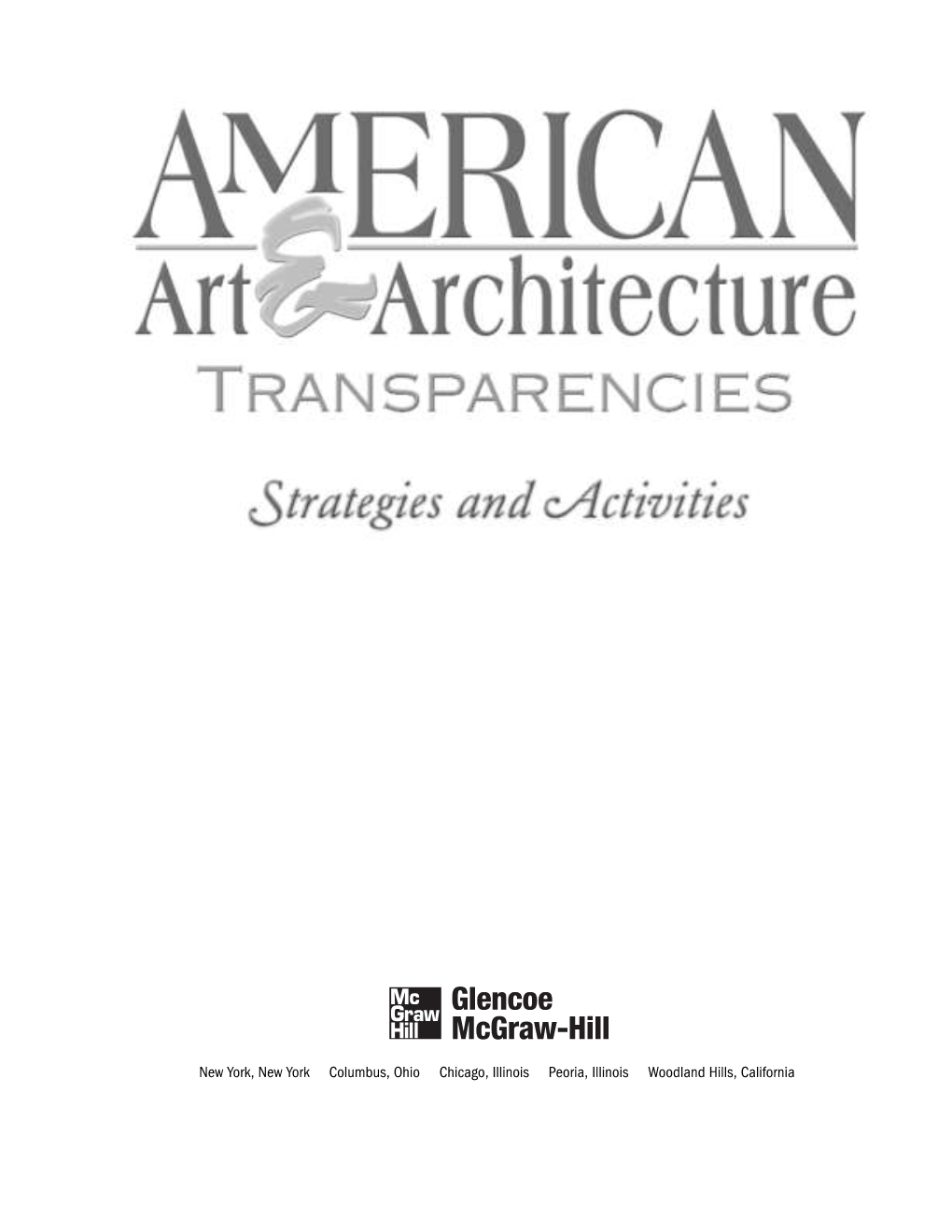 American Art & Architecture Transparencies Strategies and Activities