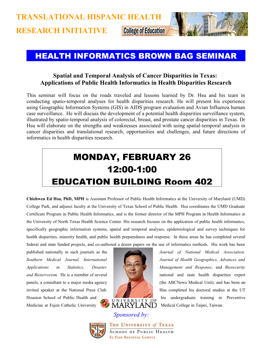 Health Informatics Seminar