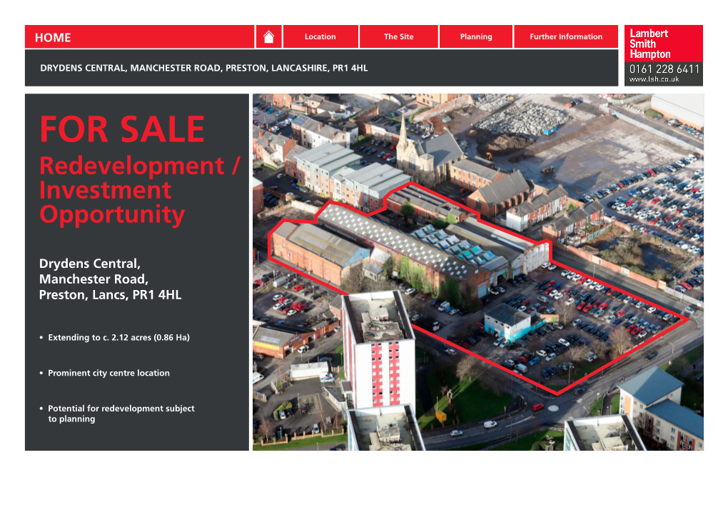 FOR SALE Redevelopment / Investment Opportunity