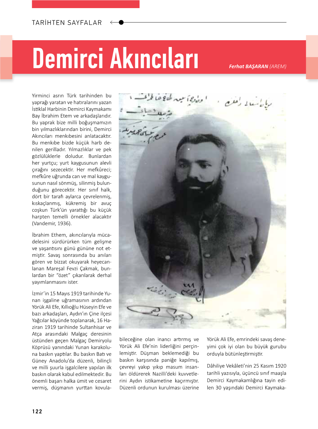 Demirci Akıncıları Ferhat BAŞARAN (AREM)