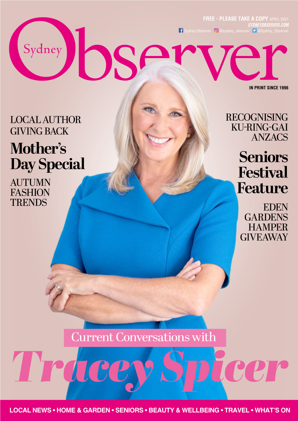 Sydney Observer Magazine, Its Publisher and Areas of Hornsby, Lane Cove and Willoughby