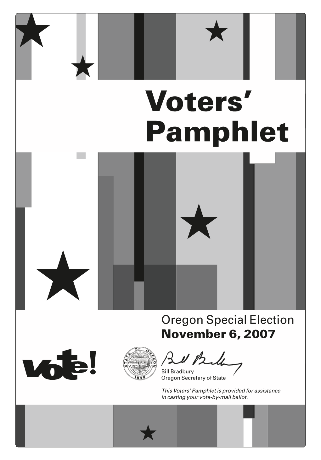 Voters' Pamphlet November 2007