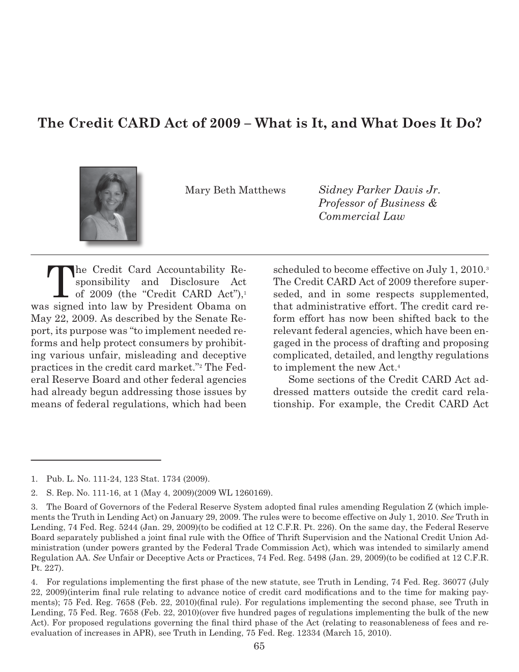 The Credit CARD Act of 2009 – What Is It, and What Does It Do?