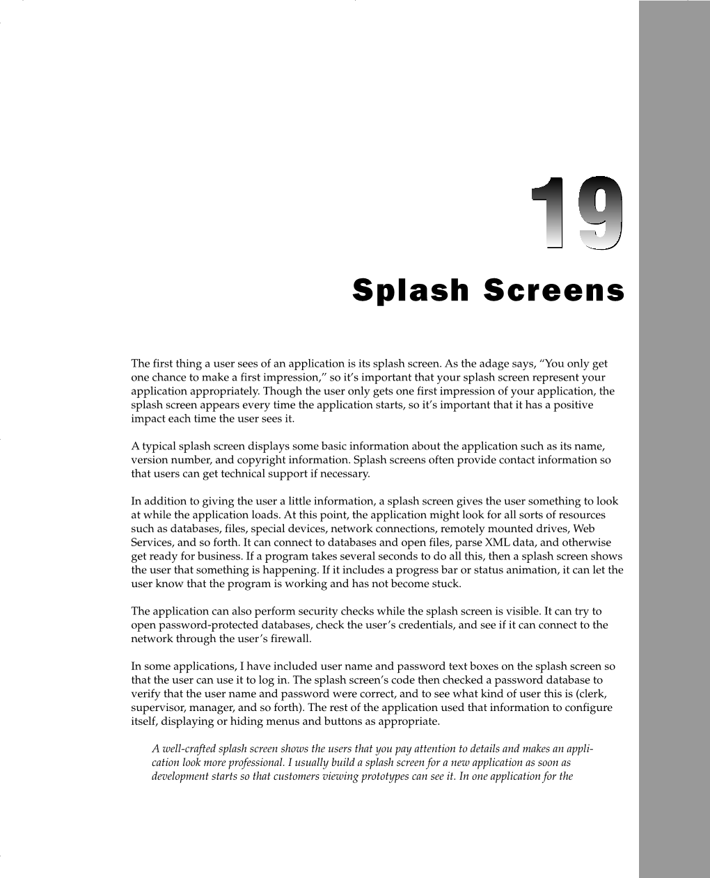 Splash Screens