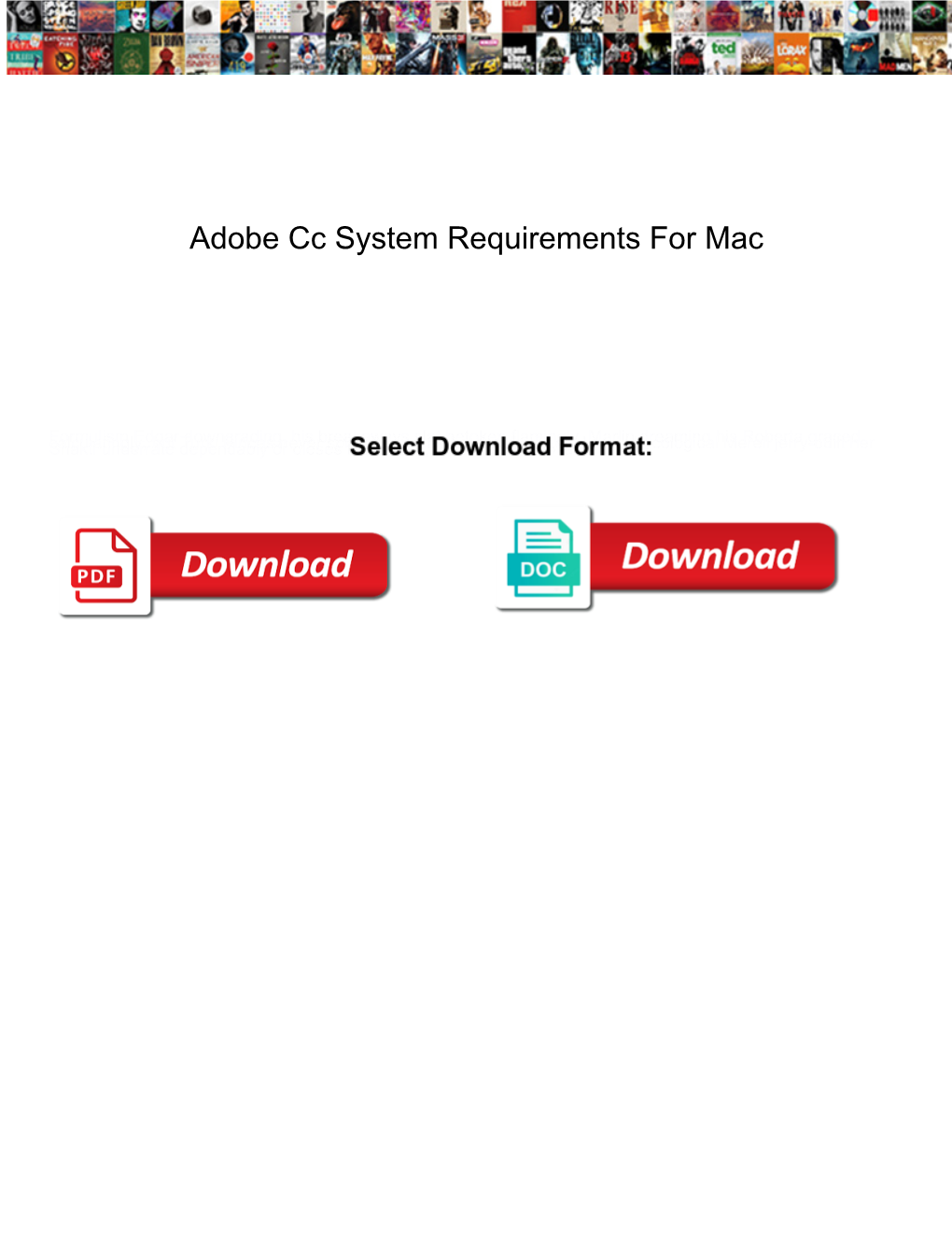 Adobe Cc System Requirements for Mac