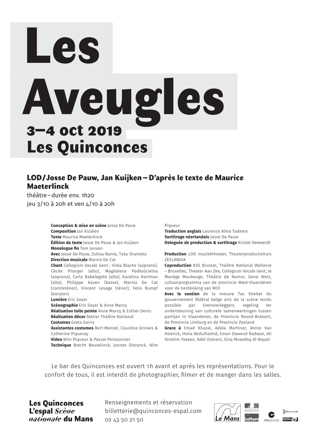3–4 Oct 2019 Les Quinconces