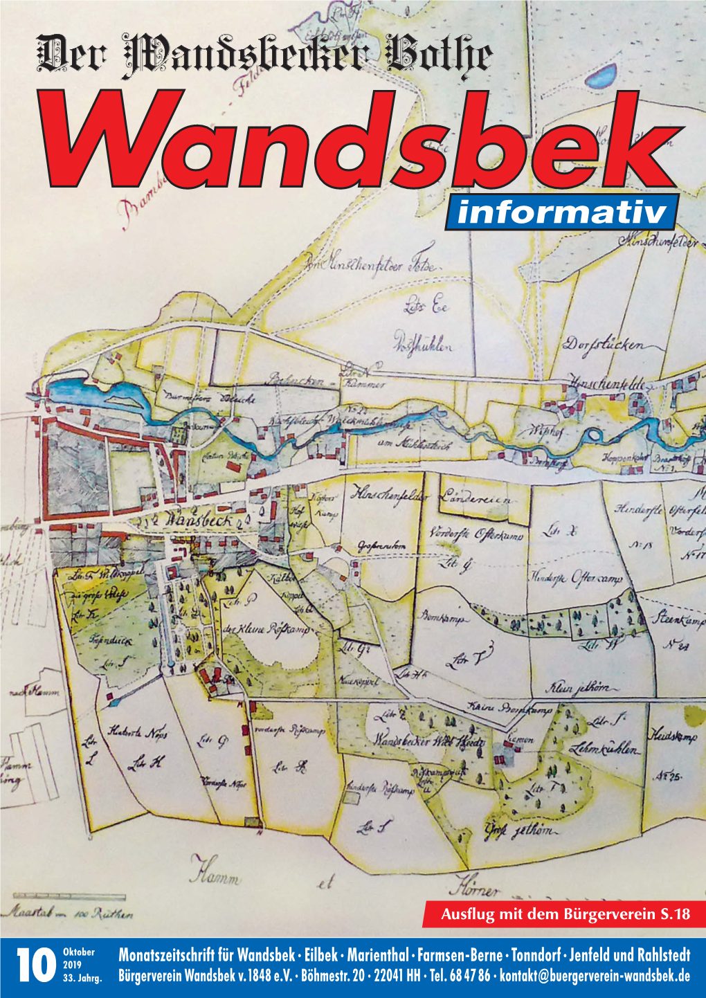 Monatszeitschrift Für Wandsbek · Eilbek · Marienthal · Farmsen-Berne · Tonndorf · Jenfeld Und Rahlstedt 2019 10 33