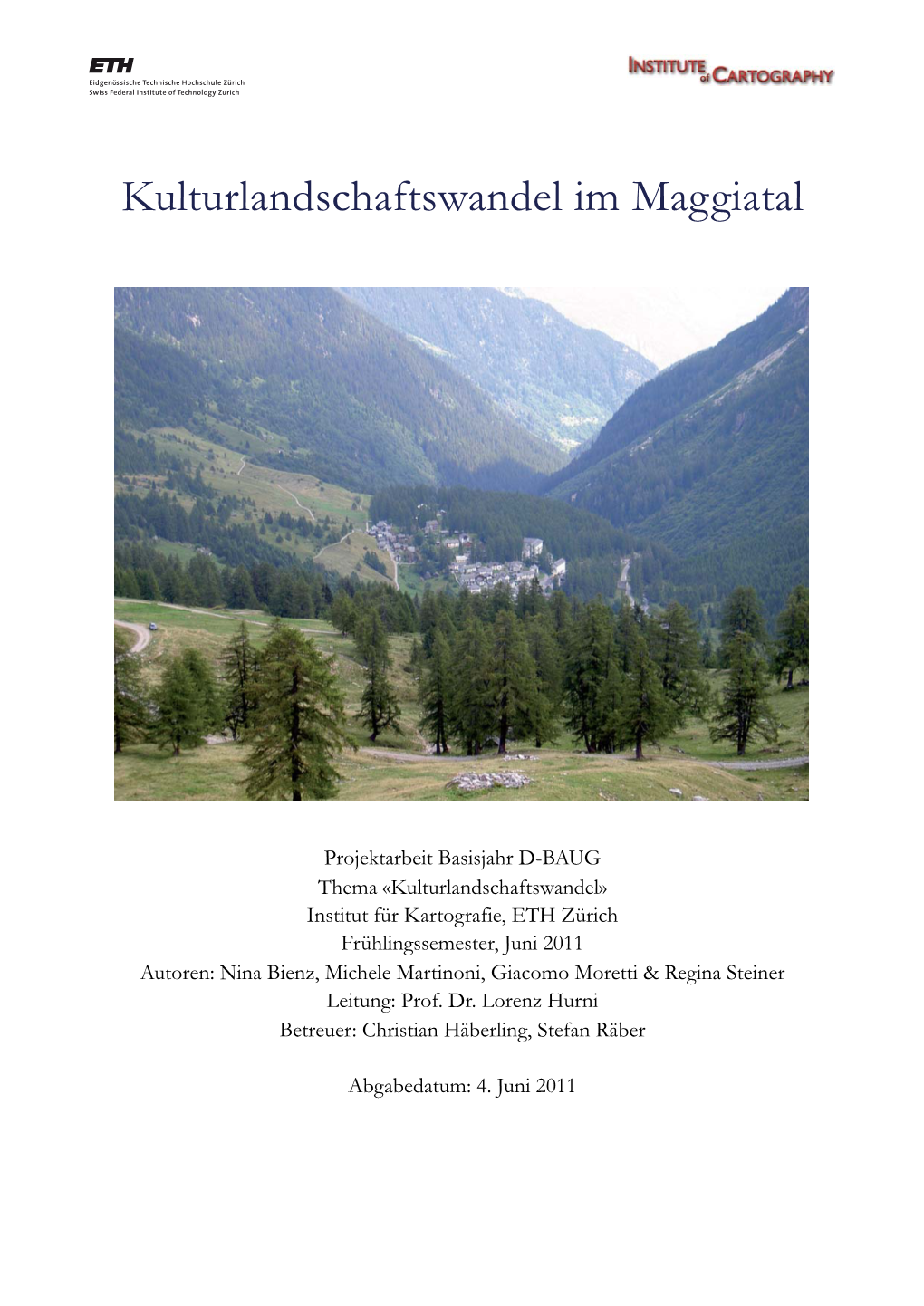 Kulturlandschaftswandel Im Maggiatal