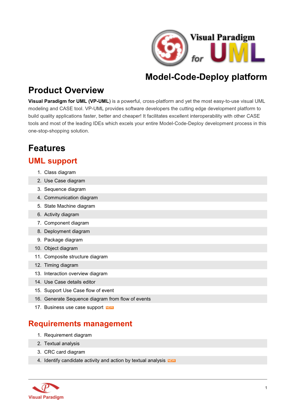 Visual Paradigm for UML (VP-UML ) Is a Powerful, Cross-Platform and Yet the Most Easy-To-Use Visual UML Modeling and CASE Tool