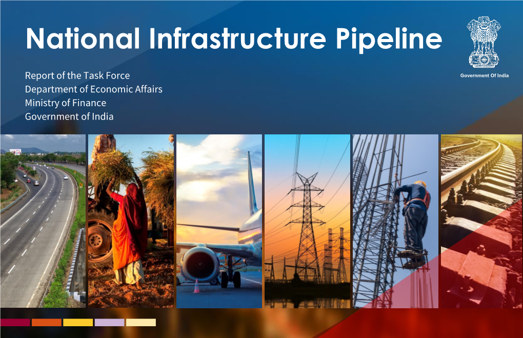 Task Force for Creating National Infrastructure Pipeline