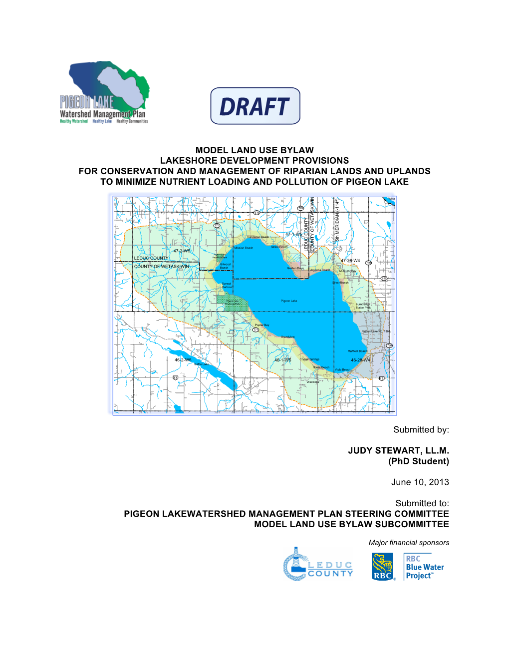 Model Land Use Bylaw Lakeshore Development