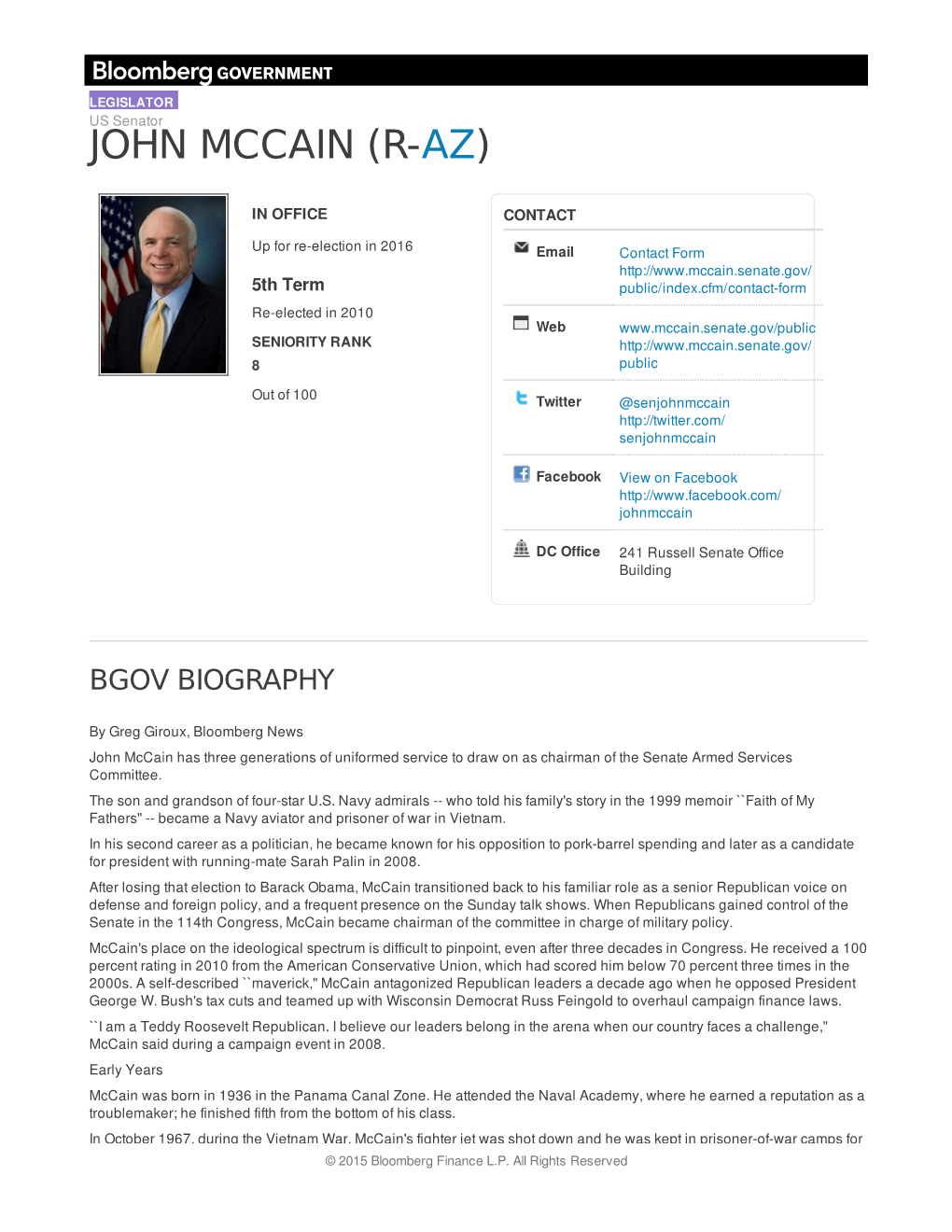 John Mccain (R-Az)