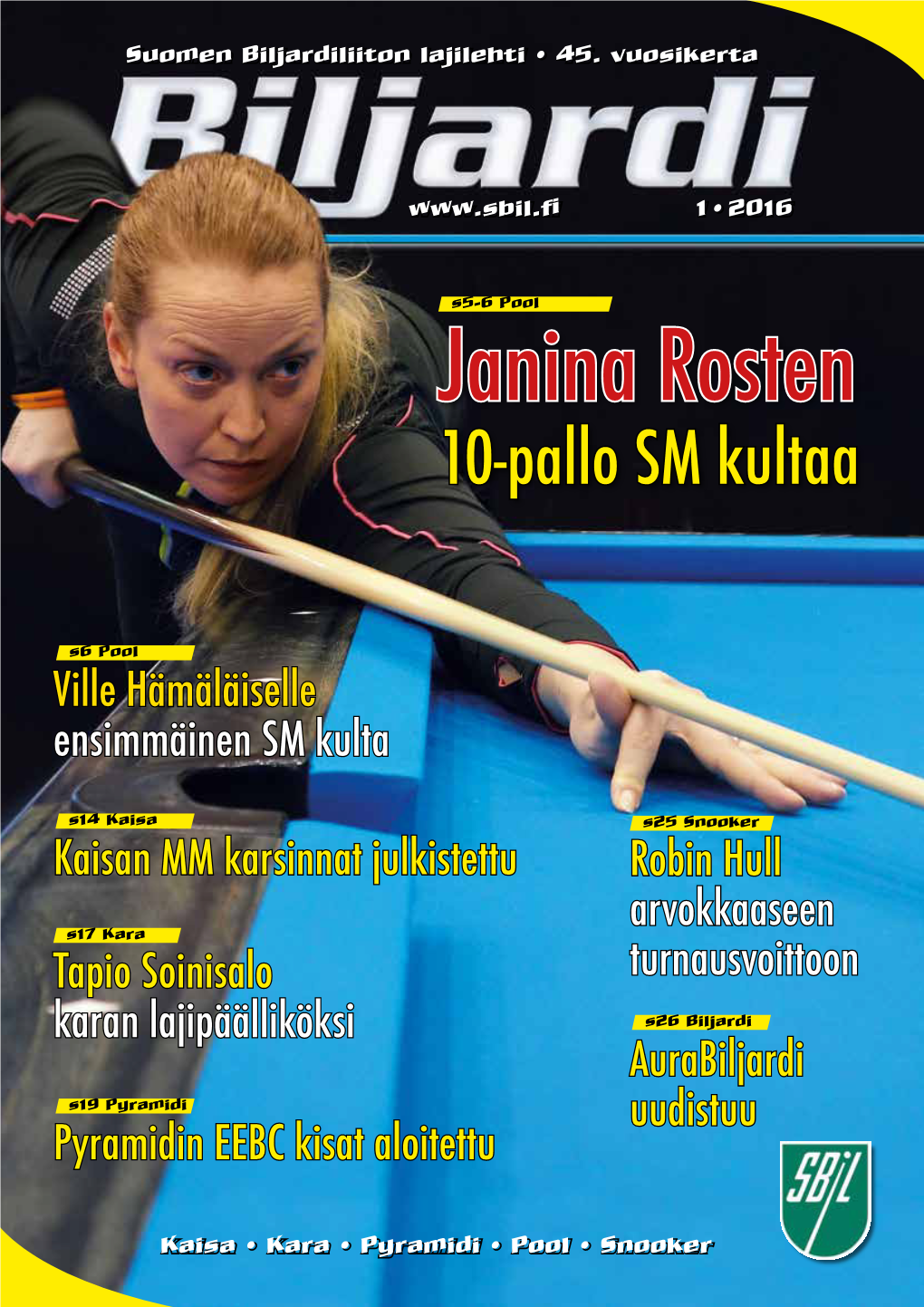 Janina Rosten 10-Pallo SM Kultaa