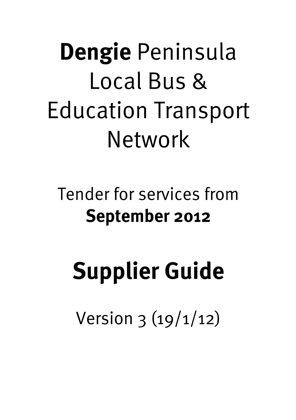 Dengie Peninsula Local Bus & Education Transport Network