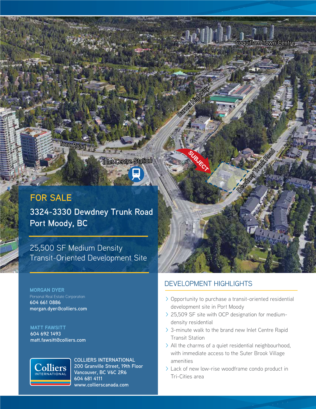 FOR SALE 3324 Dewdney Trunk Road, Port Moody, BC