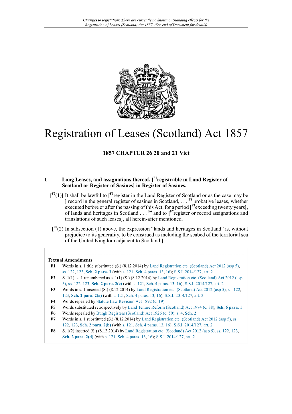 (Scotland) Act 1857