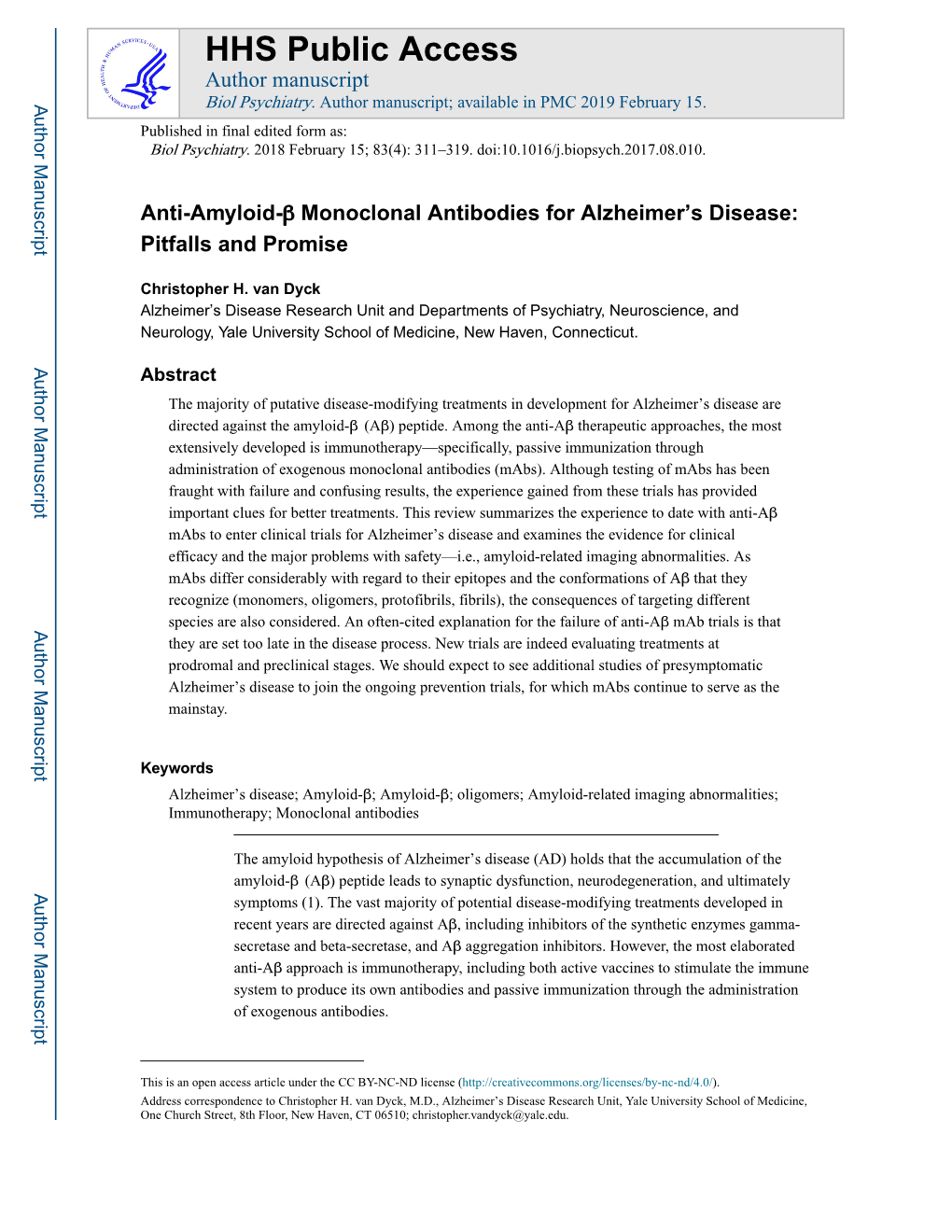 Anti-Amyloid-Β Monoclonal Antibodies for Alzheimer's Disease