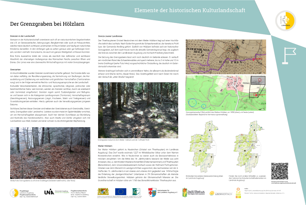 Infotafel Grenzgraben Hölzlarn