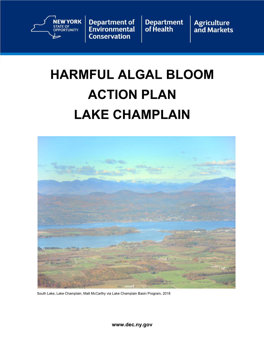 Lake Champlain Harmful Algal Bloom Action Plan