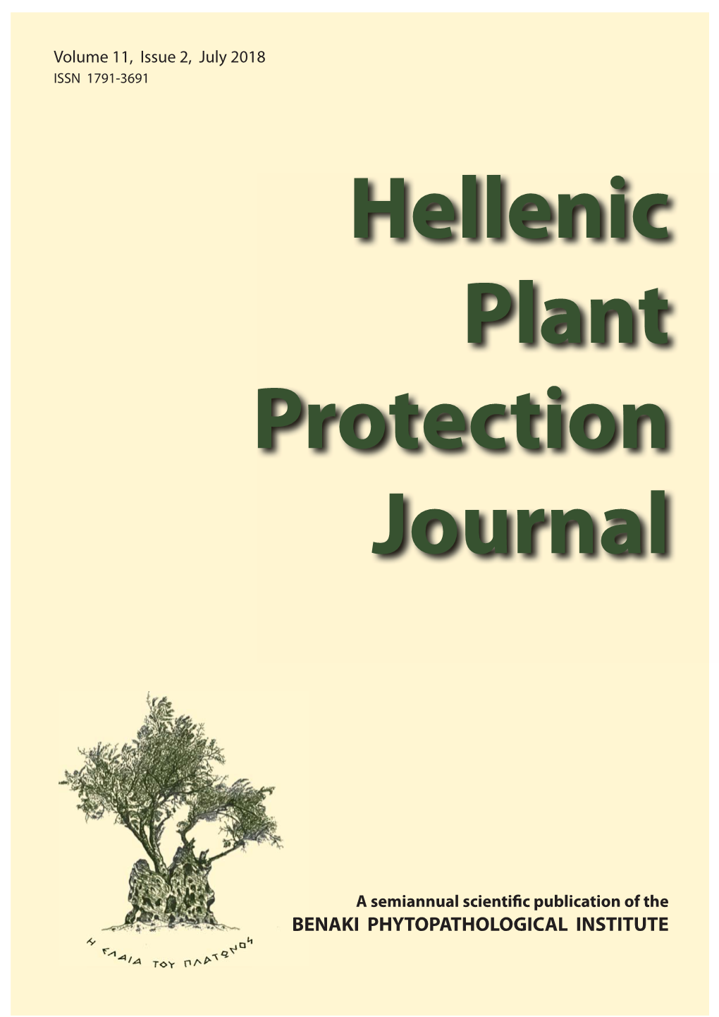 Hellenic Plant Protection Journal