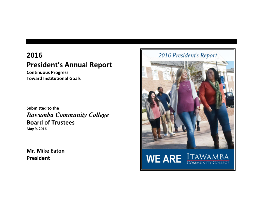 2016 President's Annual Report