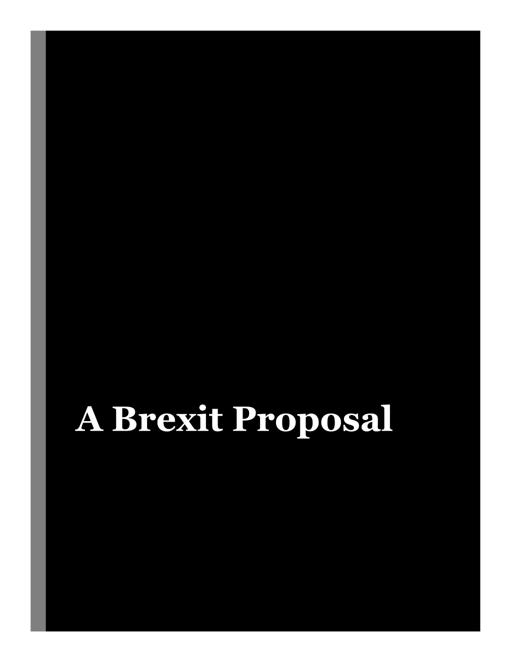 A Brexit Proposal