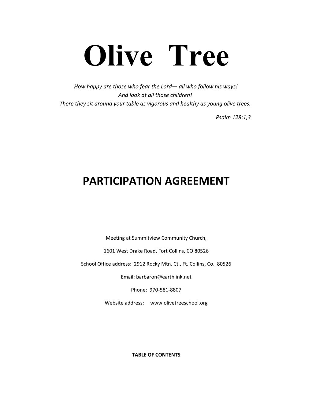 Participation Agreement