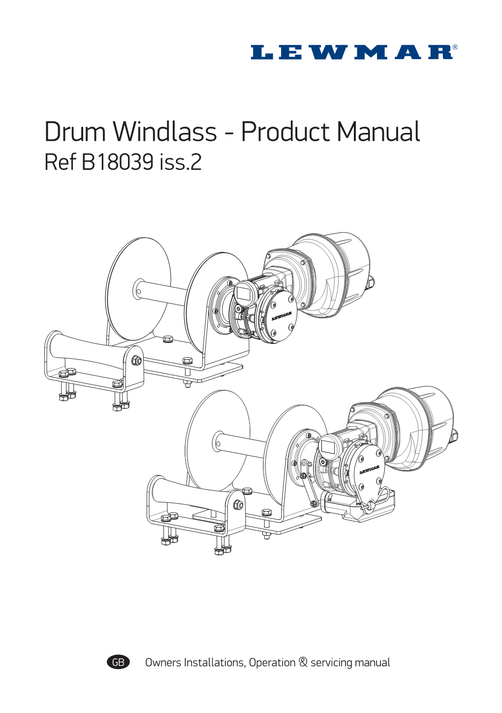 Drum Windlass - Product Manual Ref B18039 Iss.2